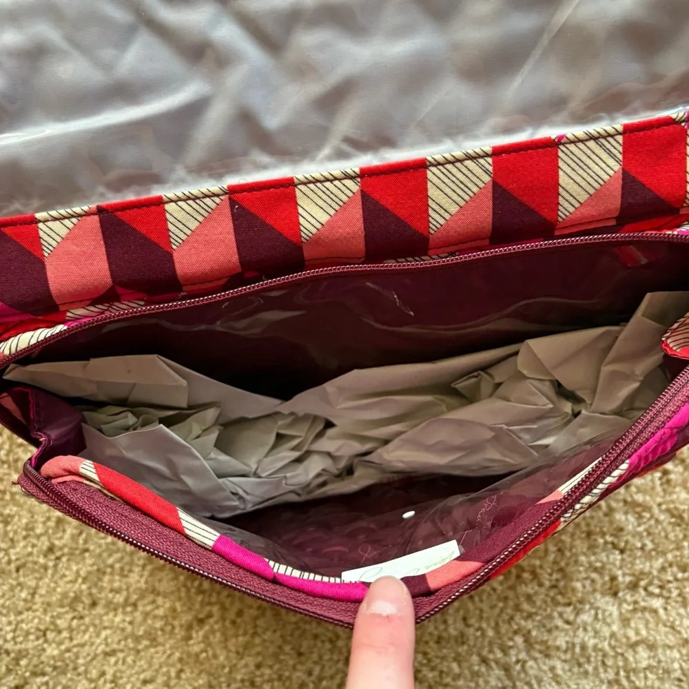 Vera Bradley Hanging Travel Organizer Cosmetic‎ Makeup Bag Bohemian Chevron